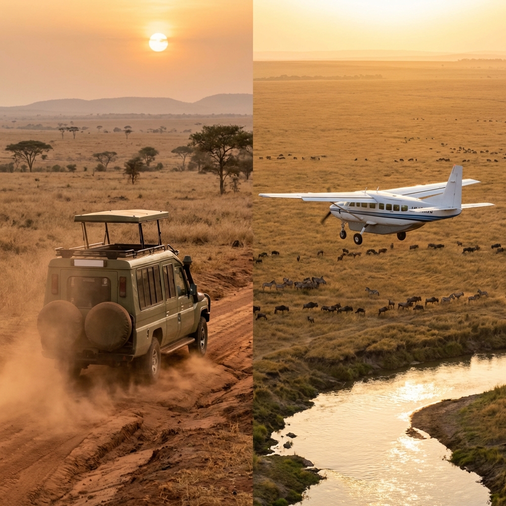 遊獵吉普車與小飛機比較