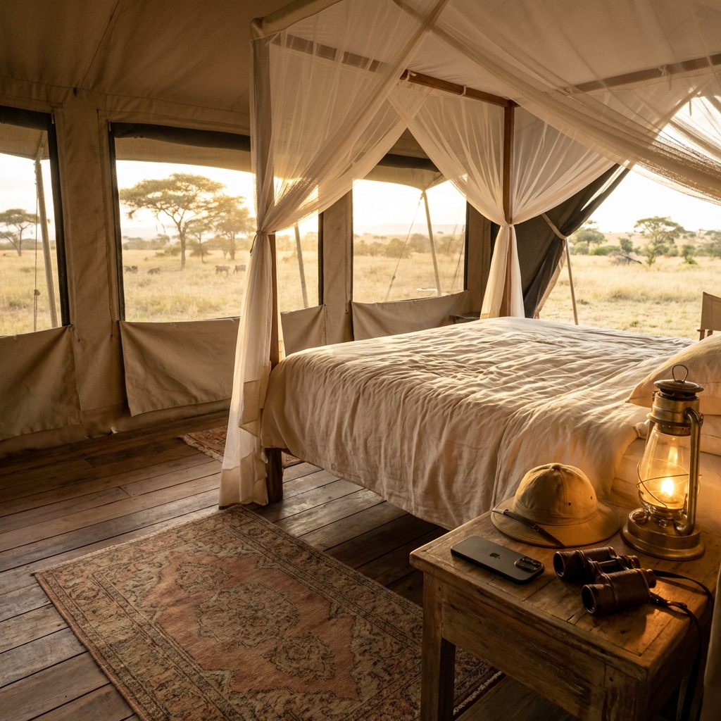 豪華帳篷營地內部