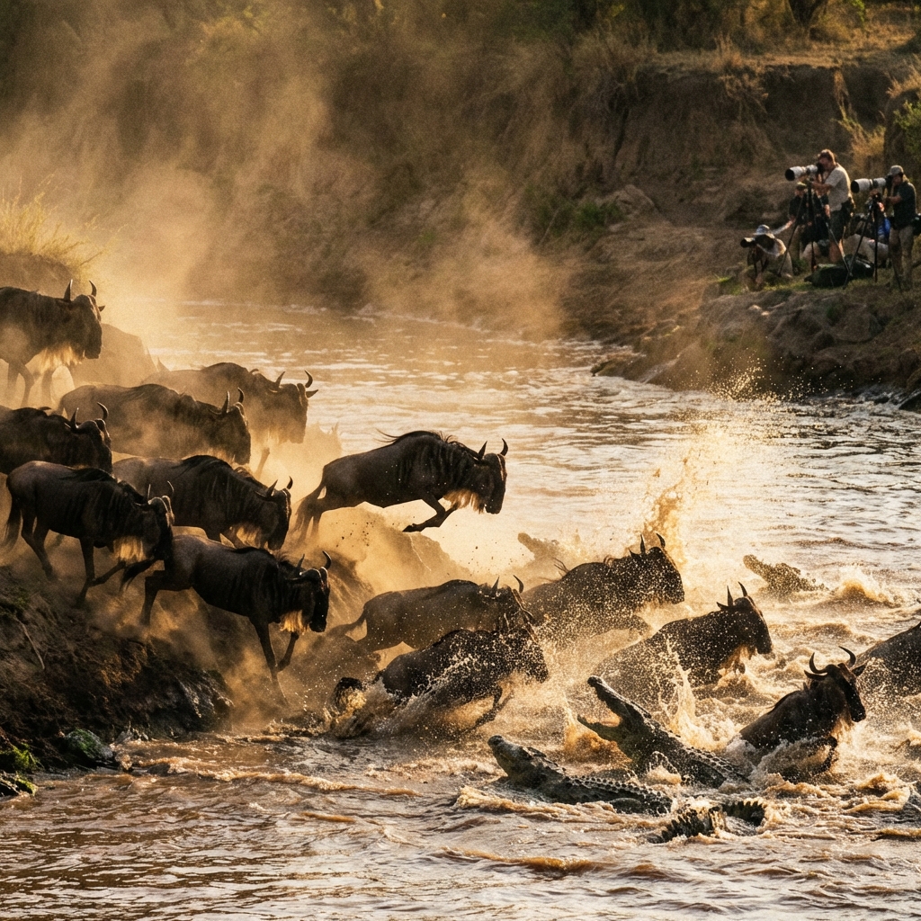 馬拉河渡河場景